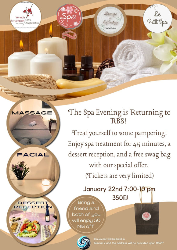Ticket to SPA EVENING for women in RBS